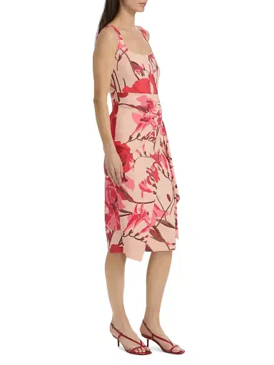 Chiara Boni La Petite Robe Women's Ermy Floral Print Midi-Dress | Thumbnail 4 Chiara Boni La Petite Robe Women's Ermy Floral Print Midi-Dress | Thumbnail 4