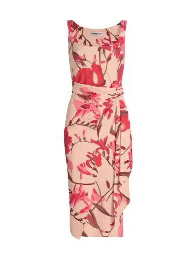 Chiara Boni La Petite Robe Women's Ermy Floral Print Midi-Dress | Thumbnail 1 Chiara Boni La Petite Robe Women's Ermy Floral Print Midi-Dress | Thumbnail 1