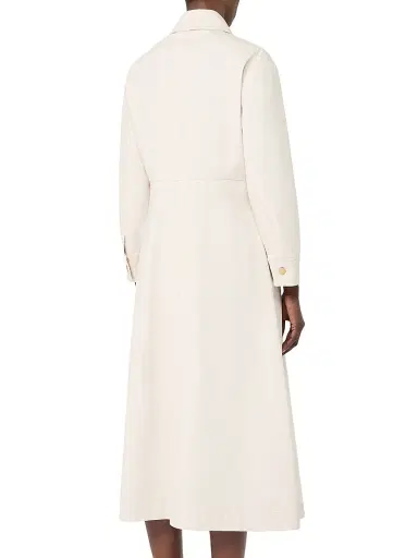 Max Mara Women's Cotton Bull Denim Shirt Dress - Sand - Size 14 | Thumbnail 4 Max Mara Women's Cotton Bull Denim Shirt Dress - Sand - Size 14 | Thumbnail 4