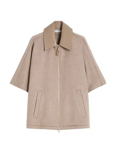 Max Mara Women's Double Faced Cashmere Broadcloth Cape - Tawny Bronze Brown - Size Medium | Thumbnail 1 Max Mara Women's Double Faced Cashmere Broadcloth Cape - Tawny Bronze Brown - Size Medium | Thumbnail 1