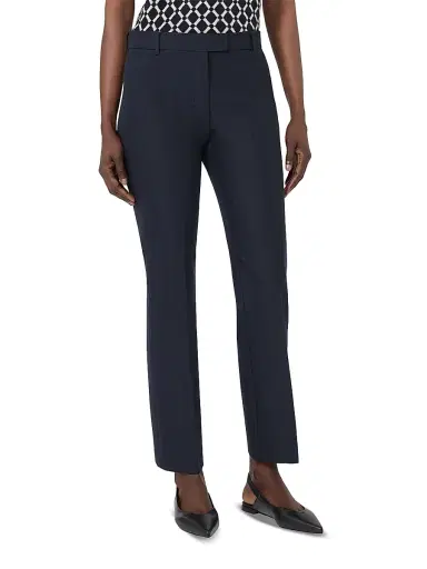 Max Mara Women's Stretch Cotton and Viscose Trousers - Ultramarine - Size 16 | Thumbnail 3 Max Mara Women's Stretch Cotton and Viscose Trousers - Ultramarine - Size 16 | Thumbnail 3