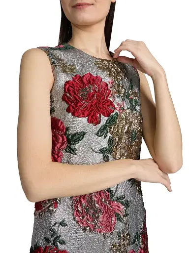 Dolce & Gabbana Women's Floral Matelassé Jacquard Minidress - Jacquard | Thumbnail 6 Dolce & Gabbana Women's Floral Matelassé Jacquard Minidress - Jacquard | Thumbnail 6