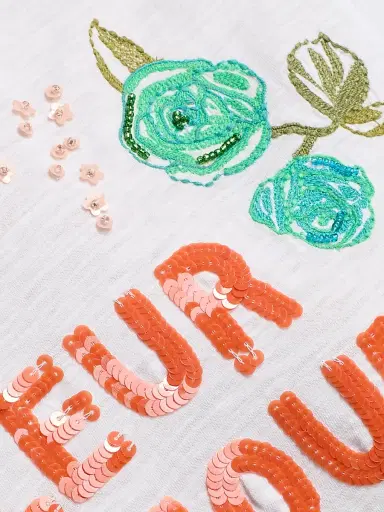 Cinq à Sept Women's Angeli Fleur Damour T-Shirt - White Multi | Thumbnail 7 Cinq à Sept Women's Angeli Fleur Damour T-Shirt - White Multi | Thumbnail 7