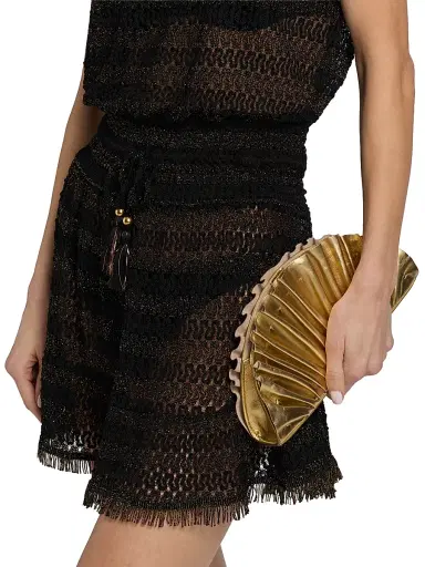 Ramy Brook Women's Swirl Lauryn Metallic-Knit Cover-Up Minidress | Thumbnail 6 Ramy Brook Women's Swirl Lauryn Metallic-Knit Cover-Up Minidress | Thumbnail 6