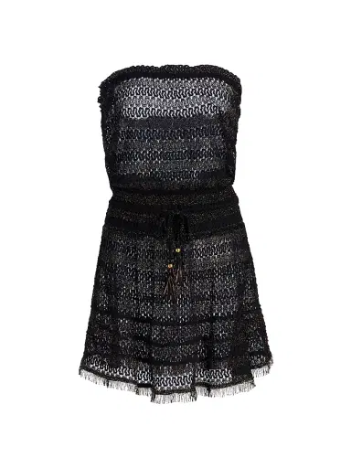 Ramy Brook Women's Swirl Lauryn Metallic-Knit Cover-Up Minidress | Thumbnail 1 Ramy Brook Women's Swirl Lauryn Metallic-Knit Cover-Up Minidress | Thumbnail 1