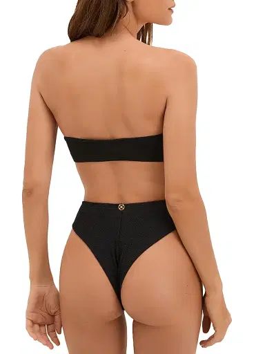 ViX by Paula Hermanny Women's Firenze Sade Bandeau Bikini Top - Black - Size XL | Thumbnail 4 ViX by Paula Hermanny Women's Firenze Sade Bandeau Bikini Top - Black - Size XL | Thumbnail 4