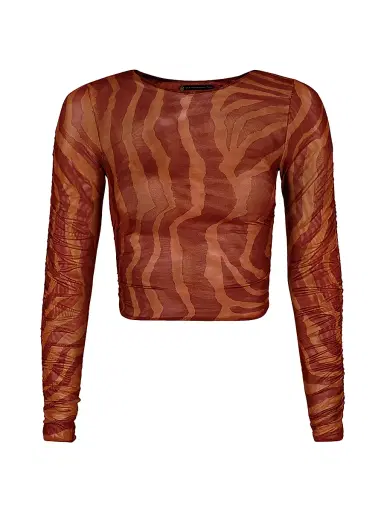 ViX by Paula Hermanny Women's Sundown Mira Striped Crop Top | Thumbnail 1 ViX by Paula Hermanny Women's Sundown Mira Striped Crop Top | Thumbnail 1