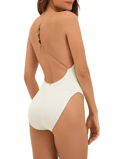 ViX by Paula Hermanny Women's Firenze Lesley One-Piece Swimsuit - White | Thumbnail 3 ViX by Paula Hermanny Women's Firenze Lesley One-Piece Swimsuit - White | Thumbnail 3