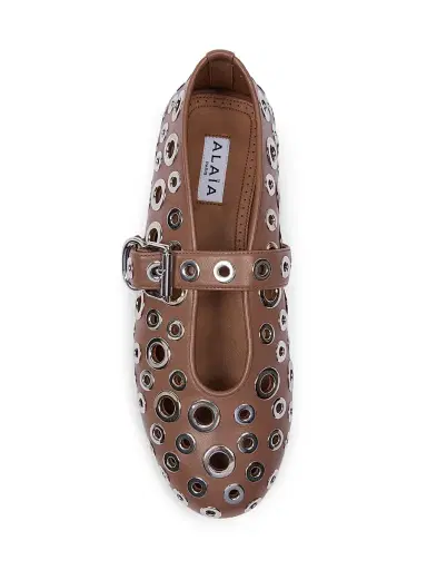 Alaïa Women's Grommet Ballet Flats | Thumbnail 4 Alaïa Women's Grommet Ballet Flats | Thumbnail 4