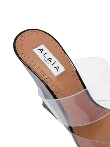 Alaïa Women's 90MM Heart-Toe Wedge Mules - Noir | Thumbnail 6 Alaïa Women's 90MM Heart-Toe Wedge Mules - Noir | Thumbnail 6