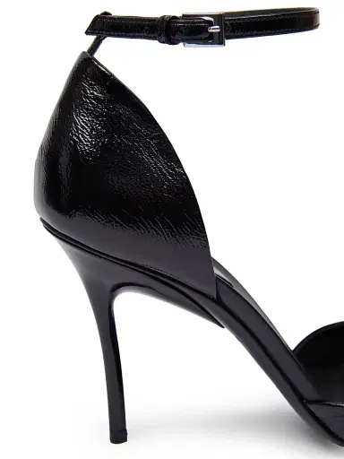ALAIA Women's 90MM Patent Leather D'Orsay Pumps - Noir | Thumbnail 5 ALAIA Women's 90MM Patent Leather D'Orsay Pumps - Noir | Thumbnail 5