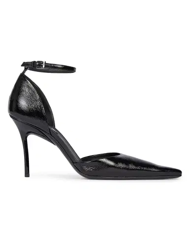 ALAIA Women's 90MM Patent Leather D'Orsay Pumps - Noir | Thumbnail 1 ALAIA Women's 90MM Patent Leather D'Orsay Pumps - Noir | Thumbnail 1