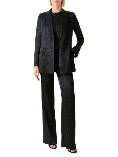 Akris punto Women's Crinkled Satin Single-Breasted Jacket | Thumbnail 2 Akris punto Women's Crinkled Satin Single-Breasted Jacket | Thumbnail 2