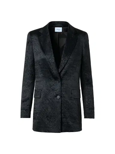 Akris punto Women's Crinkled Satin Single-Breasted Jacket | Thumbnail 1 Akris punto Women's Crinkled Satin Single-Breasted Jacket | Thumbnail 1