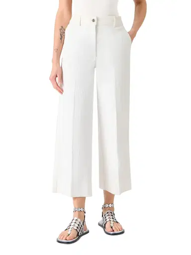 Akris punto Women's Chiara Stretch-Denim High-Rise Wide-Leg Pants | Thumbnail 2 Akris punto Women's Chiara Stretch-Denim High-Rise Wide-Leg Pants | Thumbnail 2