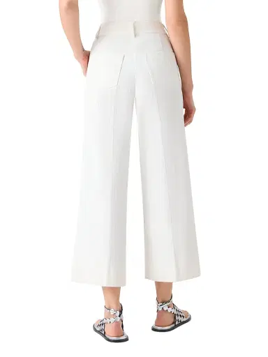 Akris punto Women's Chiara Stretch-Denim High-Rise Wide-Leg Pants | Thumbnail 4 Akris punto Women's Chiara Stretch-Denim High-Rise Wide-Leg Pants | Thumbnail 4