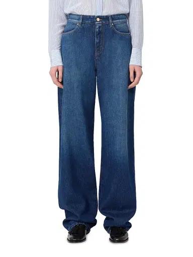 Max Mara Women's Denim Baggy Jeans | Thumbnail 3 Max Mara Women's Denim Baggy Jeans | Thumbnail 3