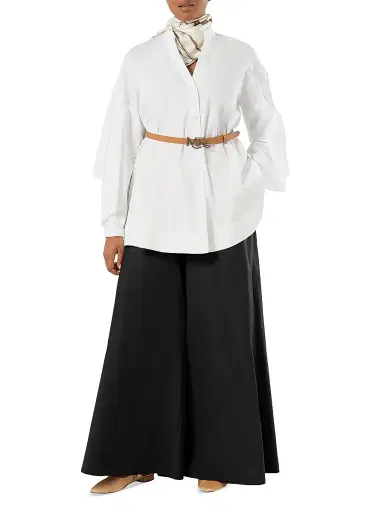 Marina Rinaldi Women's Cotton Poplin Tunic | Thumbnail 2 Marina Rinaldi Women's Cotton Poplin Tunic | Thumbnail 2