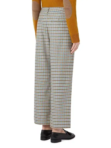Max Mara Women's Patterned Wool and Cotton Trousers - Size 16 | Thumbnail 4 Max Mara Women's Patterned Wool and Cotton Trousers - Size 16 | Thumbnail 4