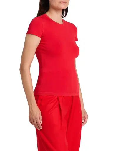 Giorgio Armani Women's Jersey T-Shirt - Fiery Red | Thumbnail 4 Giorgio Armani Women's Jersey T-Shirt - Fiery Red | Thumbnail 4