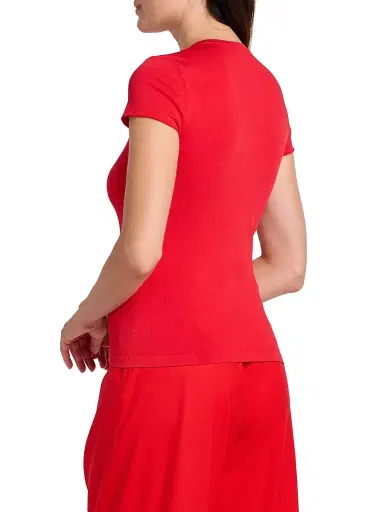 Giorgio Armani Women's Jersey T-Shirt - Fiery Red | Thumbnail 5 Giorgio Armani Women's Jersey T-Shirt - Fiery Red | Thumbnail 5