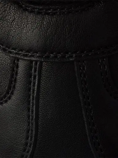 Prada Women's Montecarlo Re-Edition 2005 Antiqued Nappa Leather Sneakers - Black | Thumbnail 4 Prada Women's Montecarlo Re-Edition 2005 Antiqued Nappa Leather Sneakers - Black | Thumbnail 4