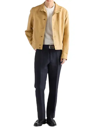 Prada Men's Cotton Crewneck Sweater - White | Thumbnail 6 Prada Men's Cotton Crewneck Sweater - White | Thumbnail 6