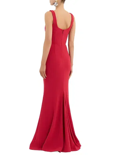 Rebecca Vallance Women's Zarya Ruched Gown - Red | Thumbnail 3 Rebecca Vallance Women's Zarya Ruched Gown - Red | Thumbnail 3