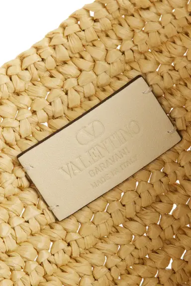 Valentino Garavani Crochet Raffia Viva Superstar Small Tote Bag | Thumbnail 6 Valentino Garavani Crochet Raffia Viva Superstar Small Tote Bag | Thumbnail 6