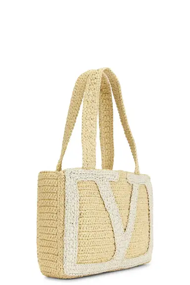 Valentino Garavani Crochet Raffia Viva Superstar Medium Tote Bag | Thumbnail 4 Valentino Garavani Crochet Raffia Viva Superstar Medium Tote Bag | Thumbnail 4