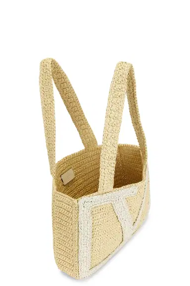 Valentino Garavani Crochet Raffia Viva Superstar Medium Tote Bag | Thumbnail 5 Valentino Garavani Crochet Raffia Viva Superstar Medium Tote Bag | Thumbnail 5