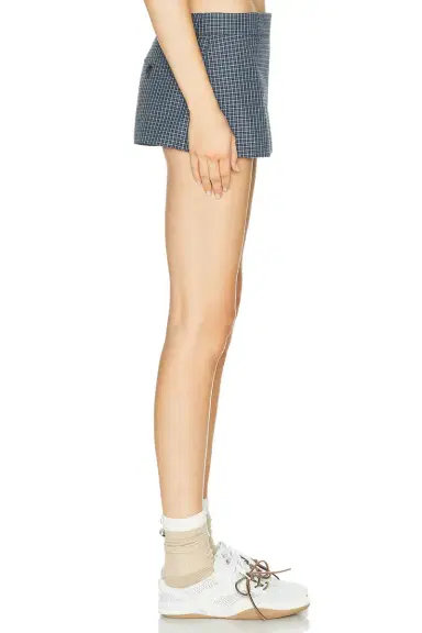 Miu Miu Check Skort | Thumbnail 2 Miu Miu Check Skort | Thumbnail 2