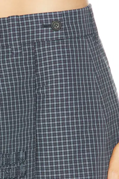 Miu Miu Check Skort | Thumbnail 6 Miu Miu Check Skort | Thumbnail 6