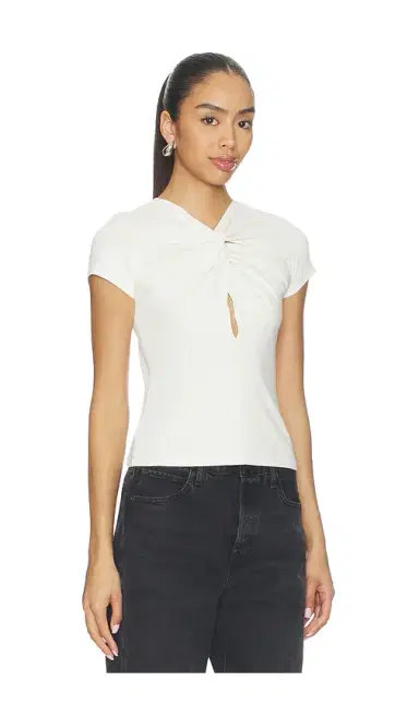 GRLFRND Keyhole Twist Short Sleeve Tee | Thumbnail 2 GRLFRND Keyhole Twist Short Sleeve Tee | Thumbnail 2