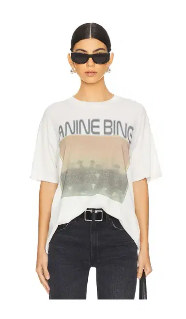 ANINE BING Cade Mushrooms Tee | Thumbnail 1 ANINE BING Cade Mushrooms Tee | Thumbnail 1