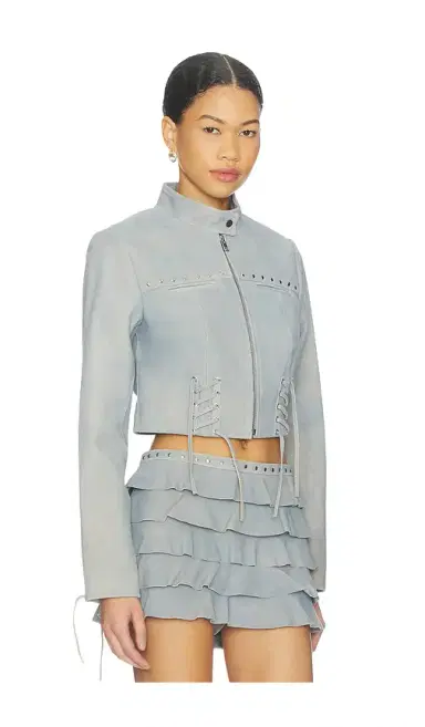 LAMARQUE x REVOLVE Silvina Suede Biker Jacket | Thumbnail 2 LAMARQUE x REVOLVE Silvina Suede Biker Jacket | Thumbnail 2