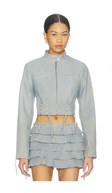 LAMARQUE x REVOLVE Silvina Suede Biker Jacket | Thumbnail 1 LAMARQUE x REVOLVE Silvina Suede Biker Jacket | Thumbnail 1