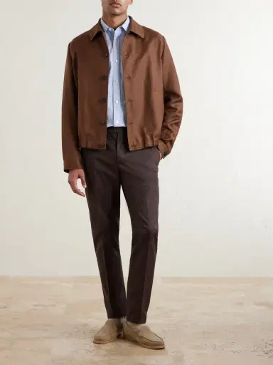 Slowear Tapered Stretch-Cotton Trousers - Men | Thumbnail 2 Slowear Tapered Stretch-Cotton Trousers - Men | Thumbnail 2
