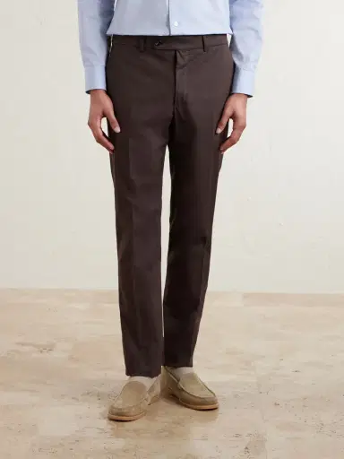 Slowear Tapered Stretch-Cotton Trousers - Men | Thumbnail 3 Slowear Tapered Stretch-Cotton Trousers - Men | Thumbnail 3