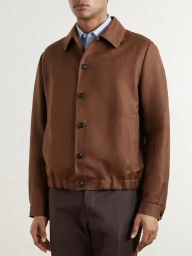 Slowear Wool and Linen-Blend Bomber - Men | Thumbnail 3 Slowear Wool and Linen-Blend Bomber - Men | Thumbnail 3