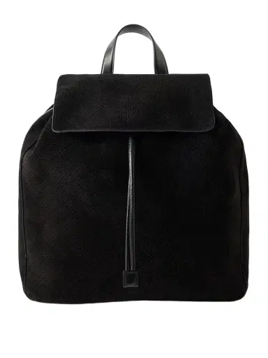 Tom Ford T Line Leather-Trimmed Perforated Suede Backpack - Men | Thumbnail 1 Tom Ford T Line Leather-Trimmed Perforated Suede Backpack - Men | Thumbnail 1