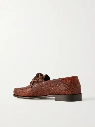 Vinny's Millo Croc-Effect Leather Boat Shoes - Men | Thumbnail 4 Vinny's Millo Croc-Effect Leather Boat Shoes - Men | Thumbnail 4