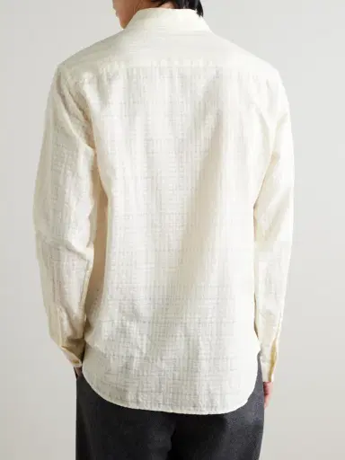 Oliver Spencer Connell Checked Organic Cotton-Seersucker Shirt - Men | Thumbnail 4 Oliver Spencer Connell Checked Organic Cotton-Seersucker Shirt - Men | Thumbnail 4