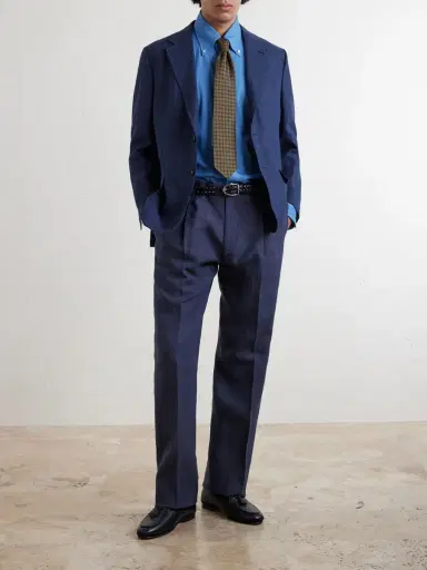 Rubinacci Ciro Straight-Leg Linen Suit Trousers - Men | Thumbnail 2 Rubinacci Ciro Straight-Leg Linen Suit Trousers - Men | Thumbnail 2