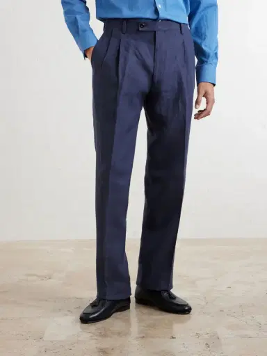Rubinacci Ciro Straight-Leg Linen Suit Trousers - Men | Thumbnail 3 Rubinacci Ciro Straight-Leg Linen Suit Trousers - Men | Thumbnail 3