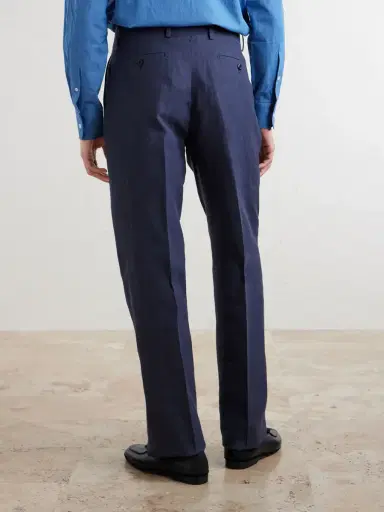 Rubinacci Ciro Straight-Leg Linen Suit Trousers - Men | Thumbnail 4 Rubinacci Ciro Straight-Leg Linen Suit Trousers - Men | Thumbnail 4