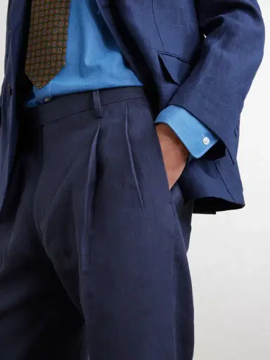Rubinacci Ciro Straight-Leg Linen Suit Trousers - Men | Thumbnail 5 Rubinacci Ciro Straight-Leg Linen Suit Trousers - Men | Thumbnail 5