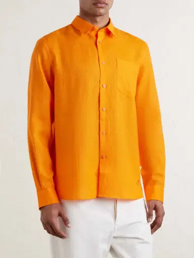 Vilebrequin Caroubis Linen Shirt - Men | Thumbnail 3 Vilebrequin Caroubis Linen Shirt - Men | Thumbnail 3