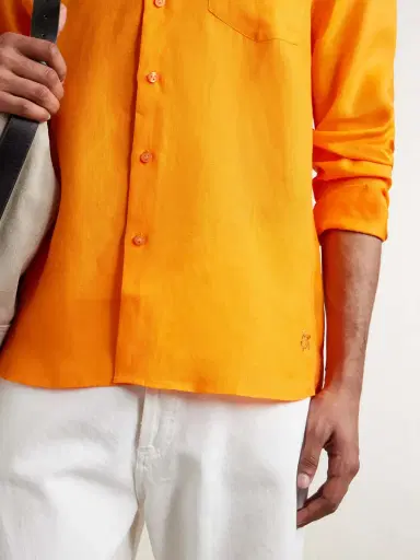 Vilebrequin Caroubis Linen Shirt - Men | Thumbnail 5 Vilebrequin Caroubis Linen Shirt - Men | Thumbnail 5