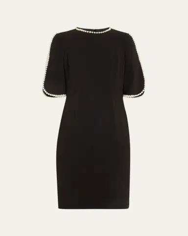 Rickie Freeman for Teri Jon Pearl Trimmed Sheath Dress | Thumbnail 7 Rickie Freeman for Teri Jon Pearl Trimmed Sheath Dress | Thumbnail 7